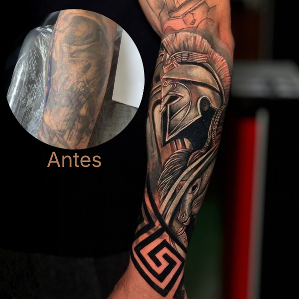 Cover up de tatuagem no iTattooclub SP