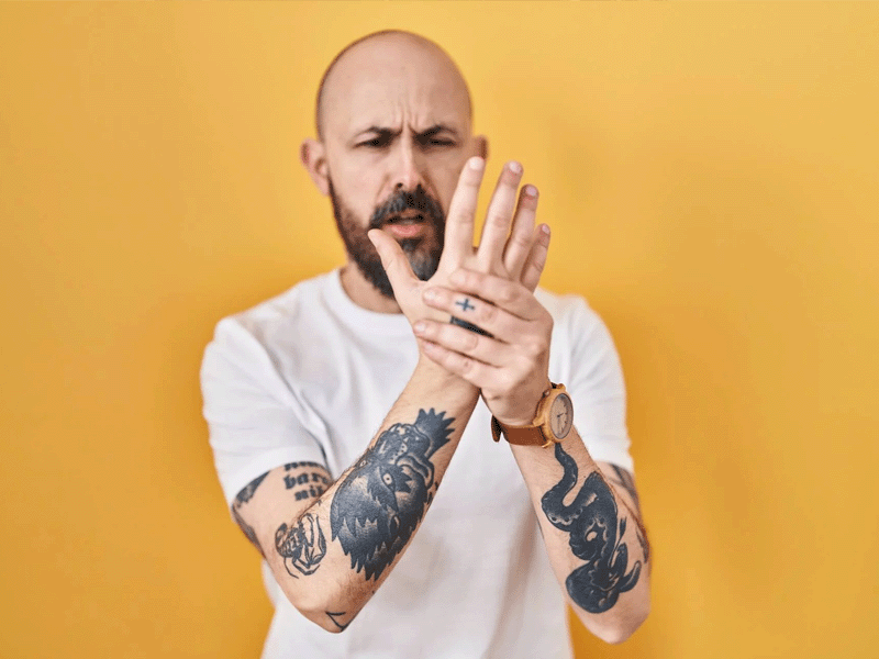 tattoo imflamada